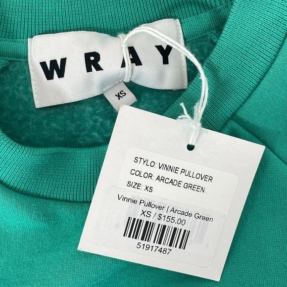 Wray Pullover Women's X Small XS Arcade Green Vinnie Long Sleeve Crew Neck NWT - Picture 12 of 16